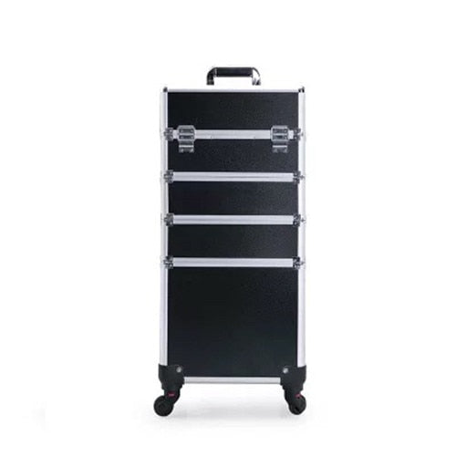 KLQDZMS New Fashion Multifunctional  Professional Makeup Rolling Luggage Case Trolley Cosmetic Case With Wheel