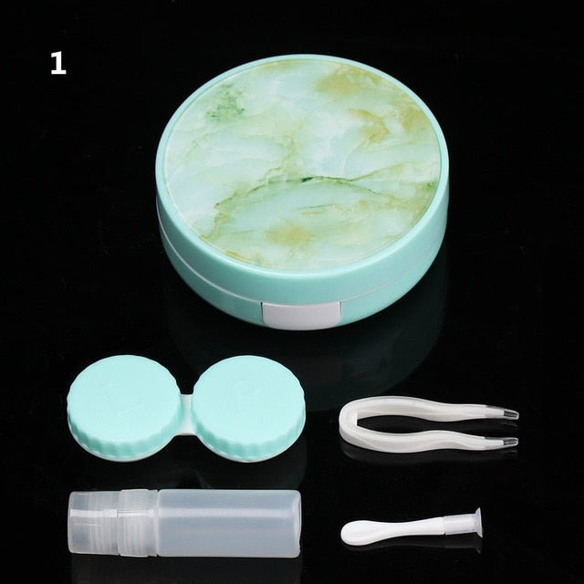 Colored Contact Lens Case With Mirror
