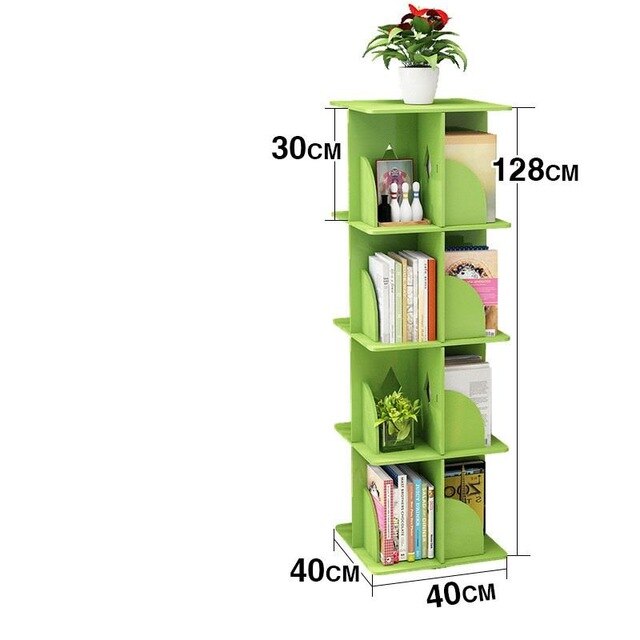 Estanteria Decoration Industrielle Libreria Legno Rotatable Rotate Librero Book Rack Home Furniture Bookcase Bookshelf Case