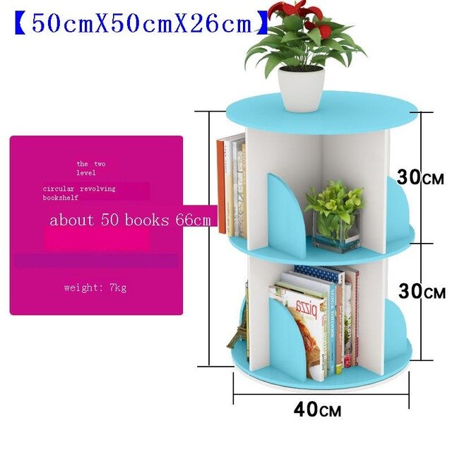 Estanteria Decoration Industrielle Libreria Legno Rotatable Rotate Librero Book Rack Home Furniture Bookcase Bookshelf Case