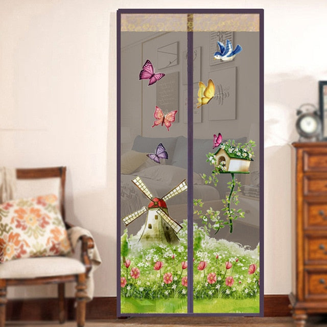 NEW Mesh Door Magic Curtain Magnetic Snap Fly Bug Insect Mosquito Screen Net Bedroom kitchen Guard Door Curtain Anti Insect Fly