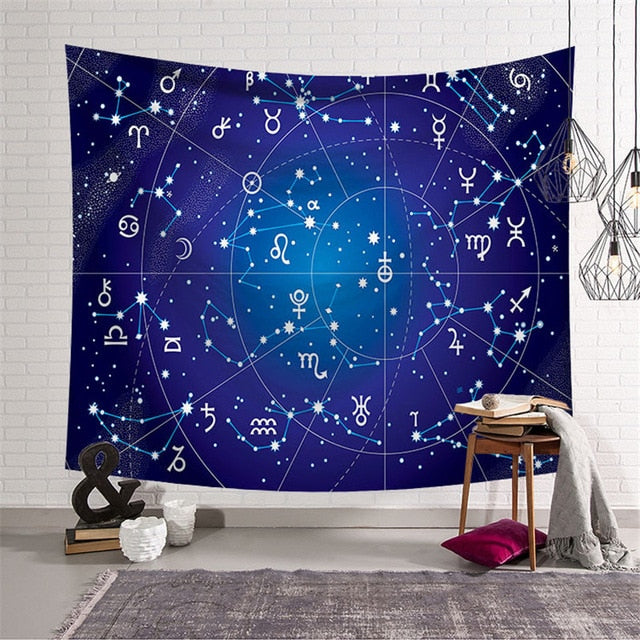 Wall Hanging Tapestry 150*150 CM Seawater Square Tapestry bed Carpet Throw Yoga Mat boho decor Traveling Camping wall Tapestry