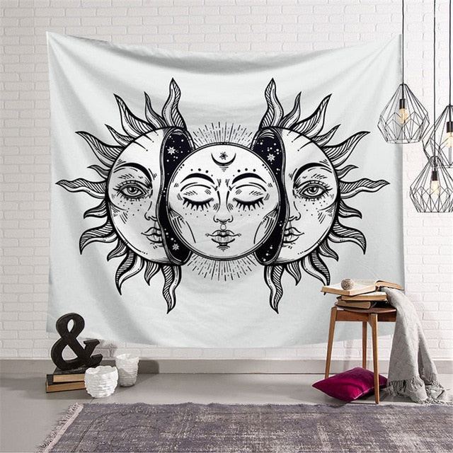 Wall Hanging Tapestry 150*150 CM Seawater Square Tapestry bed Carpet Throw Yoga Mat boho decor Traveling Camping wall Tapestry