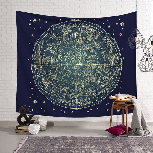 Wall Hanging Tapestry 150*150 CM Seawater Square Tapestry bed Carpet Throw Yoga Mat boho decor Traveling Camping wall Tapestry