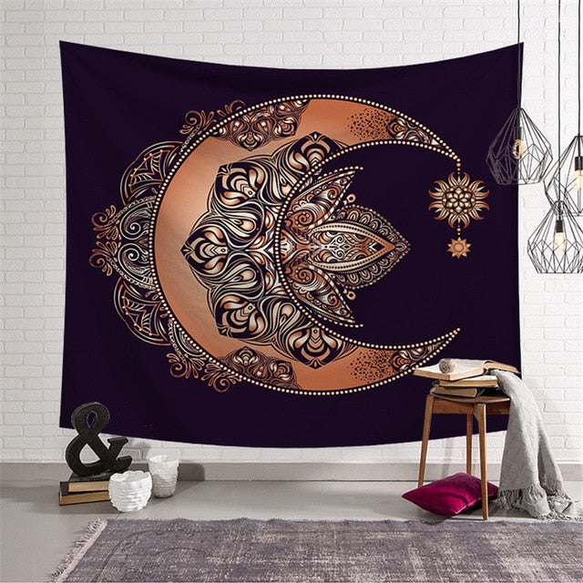 Wall Hanging Tapestry 150*150 CM Seawater Square Tapestry bed Carpet Throw Yoga Mat boho decor Traveling Camping wall Tapestry