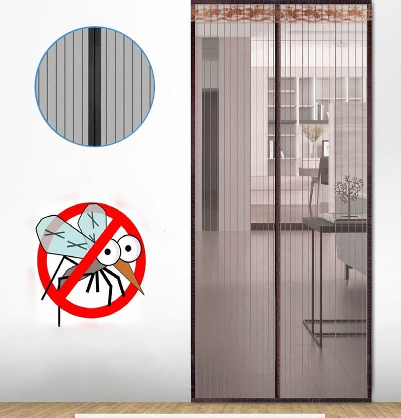 6 Size Magnetic Screen Door Curtain Net Anti Insect Mesh Fly Screen Mosquito Protection Net Magnet Curtains for Doors Windows