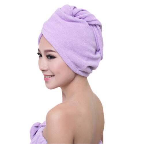 Quick Drying Microfiber Hair Towel Wrapped Turban Turbie Twist Hat Caps Spa Bath Water Absorbing Dry Hair Home Textile