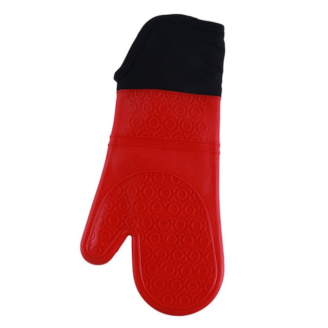 Silicone Heat-Resistant Gloves Cooking Barbecue Gants Silicone Kitchen Microwave Mittens Oven Glove Home Heat Resistant Gloves