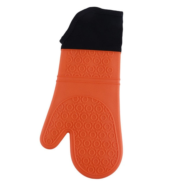 Silicone Heat-Resistant Gloves Cooking Barbecue Gants Silicone Kitchen Microwave Mittens Oven Glove Home Heat Resistant Gloves