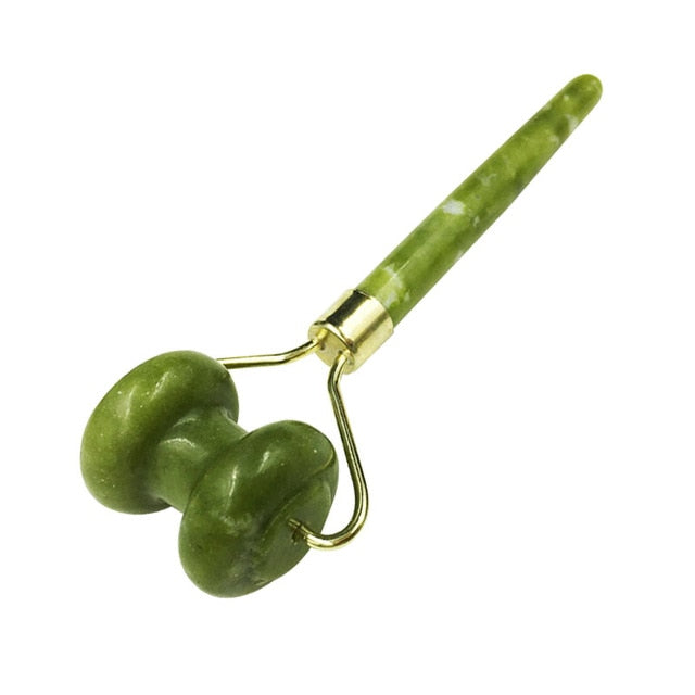 Natural Jade Massage Roller Stone - Facial Massager