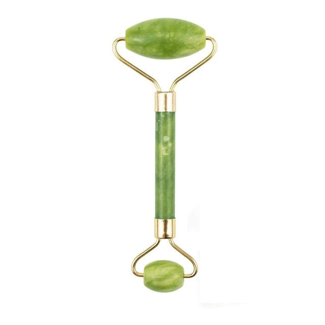 Natural Jade Massage Roller Stone - Facial Massager