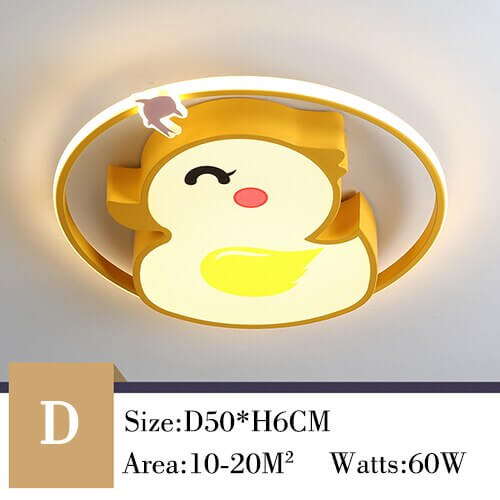 Children's room ceiling light girl princess boy room modern minimalist personality creative cartoon led ceiling bedroom lamps