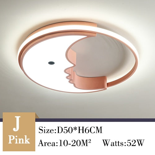 Children's room ceiling light girl princess boy room modern minimalist personality creative cartoon led ceiling bedroom lamps