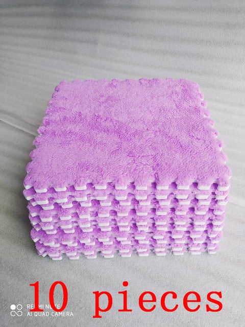 Bedroom carpet full shop room square puzzle plush thick bedside floor washable foam splicing mat-31