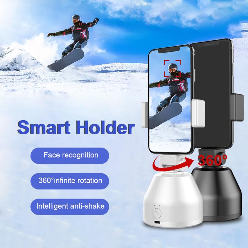 Portable All-in-one Auto Smart AI Gimbal Personal Robot Cameraman 360° Rotation Face Tracking Mobile Phone Stand Tracking