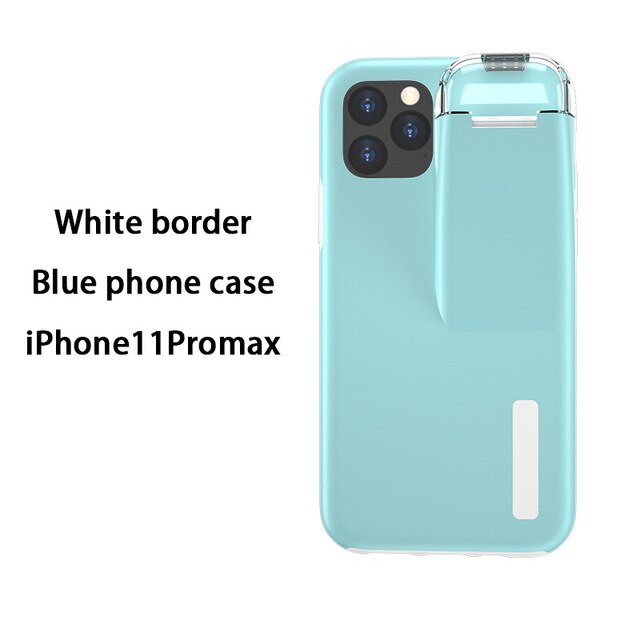 AirPod Charging Case Phone Case 2 in 1 for iPhones 11 Pro Max 6 6s 6 8 Plus Color Back Cover Gift Accessories for Mobile Phones