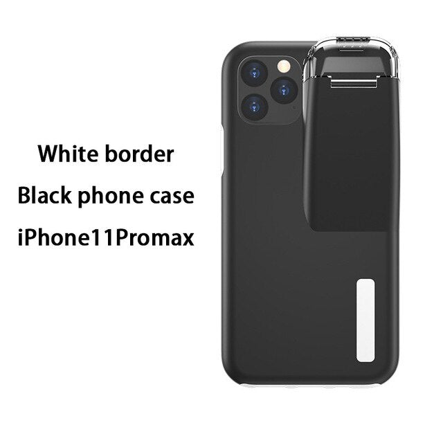 AirPod Charging Case Phone Case 2 in 1 for iPhones 11 Pro Max 6 6s 6 8 Plus Color Back Cover Gift Accessories for Mobile Phones