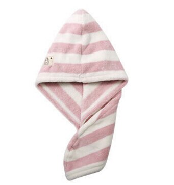 New Fashion Quick-Dry Microfiber Hair Towel Striped Wrapped Turban Turbie Twist Hat Caps Spa Bath