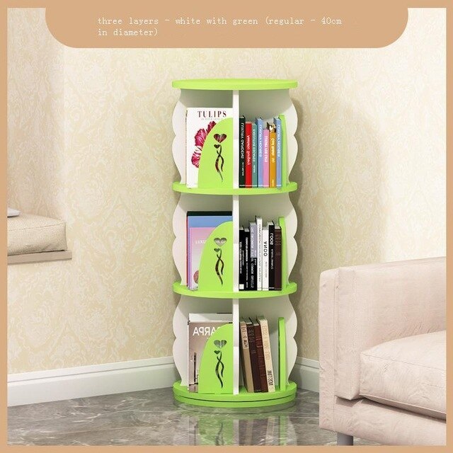 Dekoration Industrieel Decoratie Estanteria Madera Rotate Rotatable Libreria Scaffale Modern Bookcase Librero Bookshelf Case