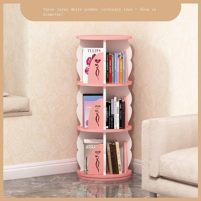 Dekoration Industrieel Decoratie Estanteria Madera Rotate Rotatable Libreria Scaffale Modern Bookcase Librero Bookshelf Case