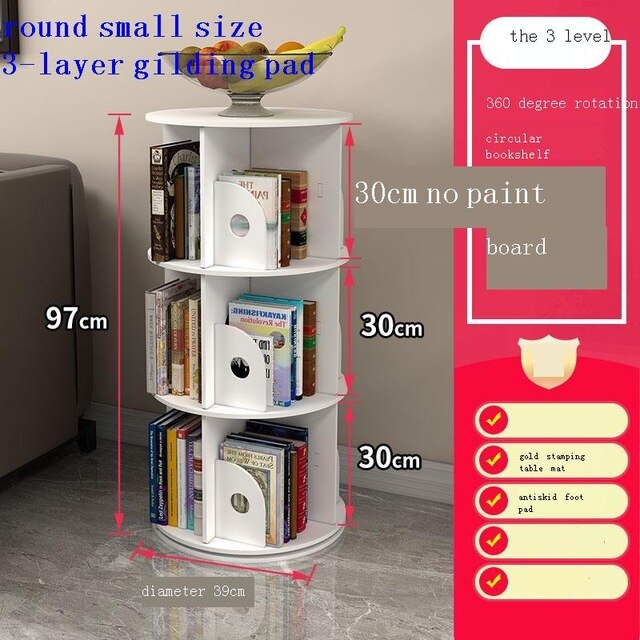 Industrielle Mobili Per La Casa Ladder Shelf Libreria Legno Rotatable Rotate Modern Librero Book Rack Bookcase Bookshelf Case