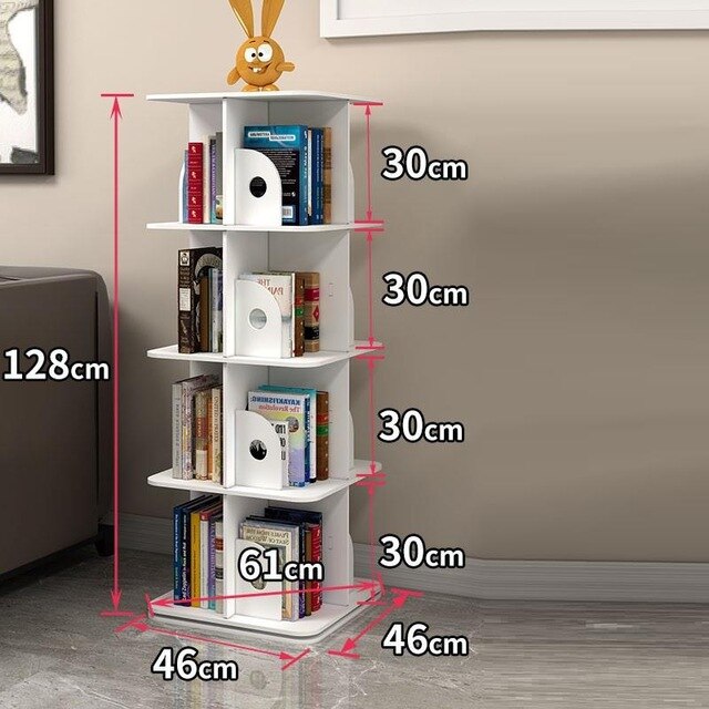 Industrielle Mobili Per La Casa Ladder Shelf Libreria Legno Rotatable Rotate Modern Librero Book Rack Bookcase Bookshelf Case