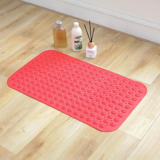 Anti-Slip Shower Mat, Bath Mat with Suction Cup Bathroom Carpet/Mat Foot Massage Rubber Mat In The Bathroom Rug Mutli-Optional