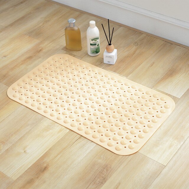 Anti-Slip Shower Mat, Bath Mat with Suction Cup Bathroom Carpet/Mat Foot Massage Rubber Mat In The Bathroom Rug Mutli-Optional